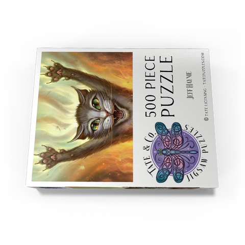 Psycho Cat - Jeff Haynie 500 Jigsaw Puzzle box view3