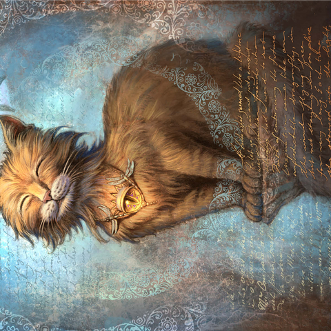 Eyes Of Faith Praying Cat - Jeff Haynie 1000 Jigsaw Puzzle 3D Modell