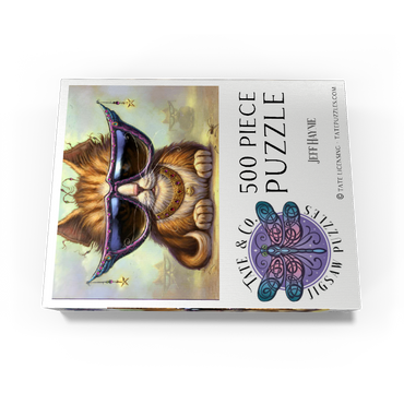 Just Be Sunglasses Cool Cat - Jeff Haynie 500 Jigsaw Puzzle box view3