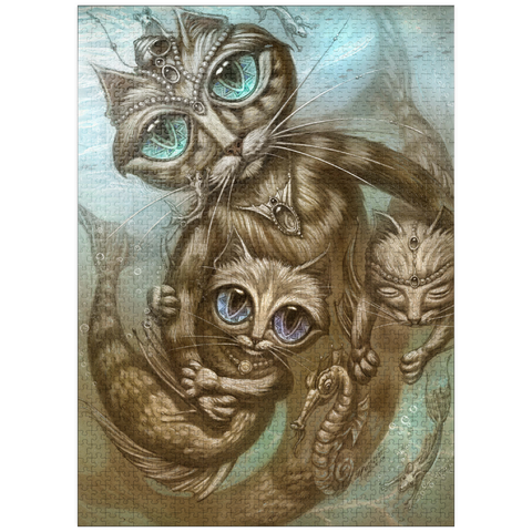 puzzleplate PurrMaid Mermaid Cat - Jeff Haynie 1000 Jigsaw Puzzle
