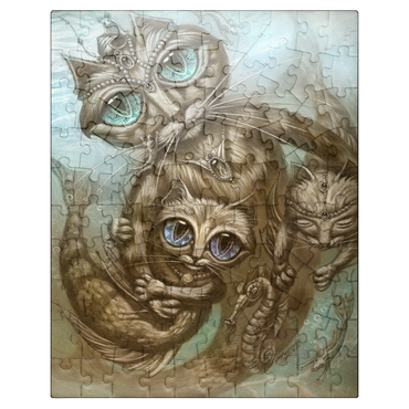 puzzleplate PurrMaid Mermaid Cat - Jeff Haynie 100 Jigsaw Puzzle