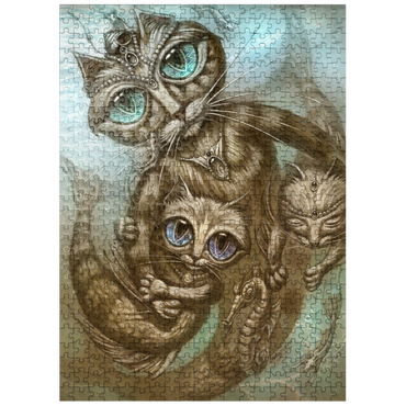 puzzleplate PurrMaid Mermaid Cat - Jeff Haynie 500 Jigsaw Puzzle