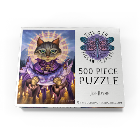 Saint Of Salmons Cat - Jeff Haynie 500 Jigsaw Puzzle box view3