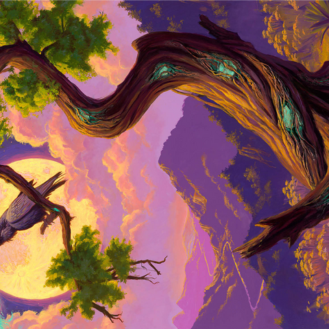 Answer The Call Mystical Raven Tree - Jeff Haynie 1000 Jigsaw Puzzle 3D Modell