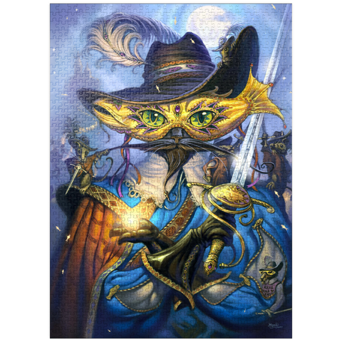 puzzleplate Cavalier Cat Musketeer - Jeff Haynie 1000 Jigsaw Puzzle