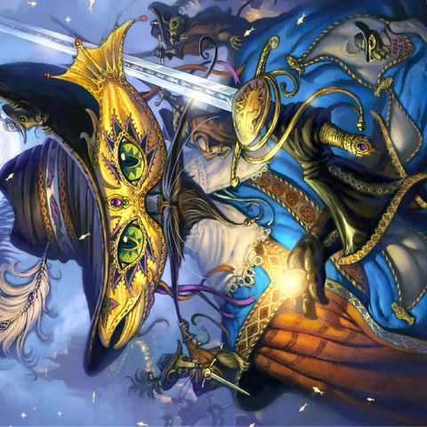 Cavalier Cat Musketeer - Jeff Haynie 100 Jigsaw Puzzle 3D Modell