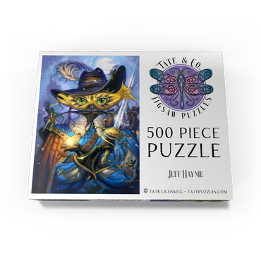 Cavalier Cat Musketeer - Jeff Haynie 500 Jigsaw Puzzle box view3