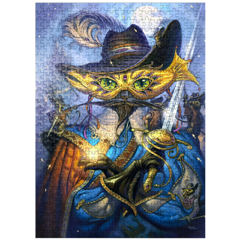 puzzleplate Cavalier Cat Musketeer - Jeff Haynie 500 Jigsaw Puzzle