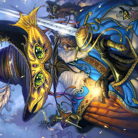 Cavalier Cat Musketeer - Jeff Haynie 500 Jigsaw Puzzle 3D Modell