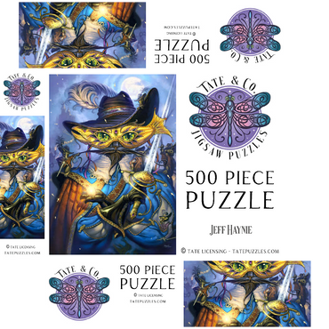 Cavalier Cat Musketeer - Jeff Haynie 500 Jigsaw Puzzle box 3D Modell