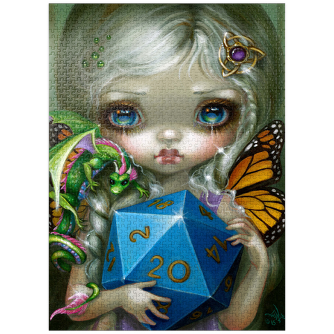 puzzleplate 20 Sided Dice Fairy - Jasmine Becket-Griffith 1000 Jigsaw Puzzle