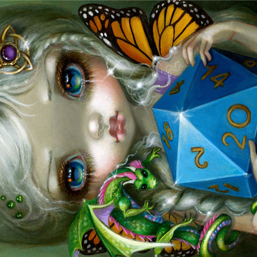 20 Sided Dice Fairy - Jasmine Becket-Griffith 1000 Jigsaw Puzzle 3D Modell