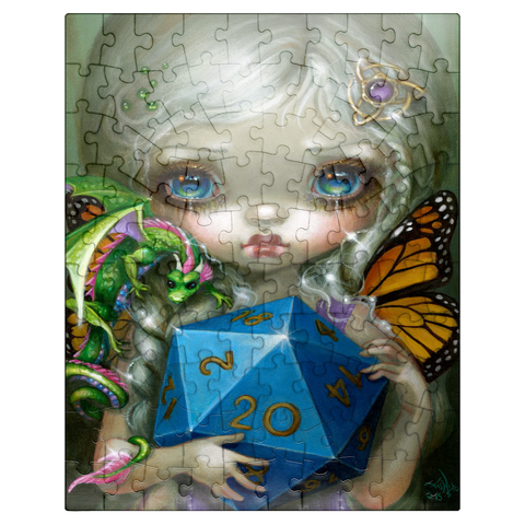 puzzleplate 20 Sided Dice Fairy - Jasmine Becket-Griffith 100 Jigsaw Puzzle