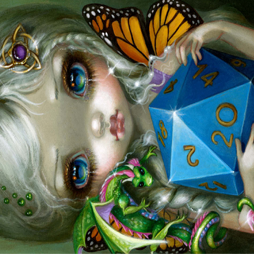 20 Sided Dice Fairy - Jasmine Becket-Griffith 100 Jigsaw Puzzle 3D Modell
