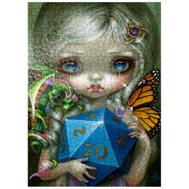 puzzleplate 20 Sided Dice Fairy - Jasmine Becket-Griffith 500 Jigsaw Puzzle