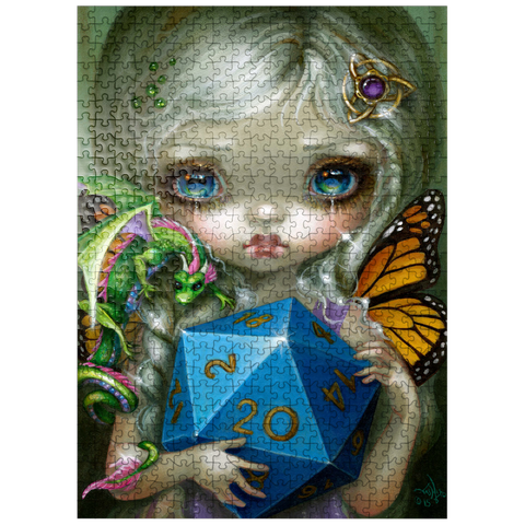 puzzleplate 20 Sided Dice Fairy - Jasmine Becket-Griffith 500 Jigsaw Puzzle
