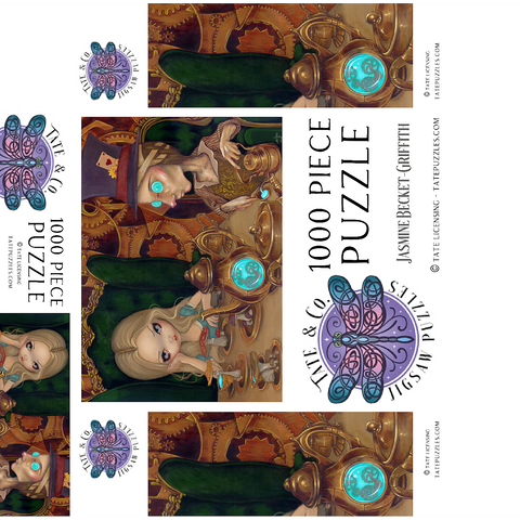 Alice and the Mad Hatter - Jasmine Becket-Griffith 1000 Jigsaw Puzzle box 3D Modell
