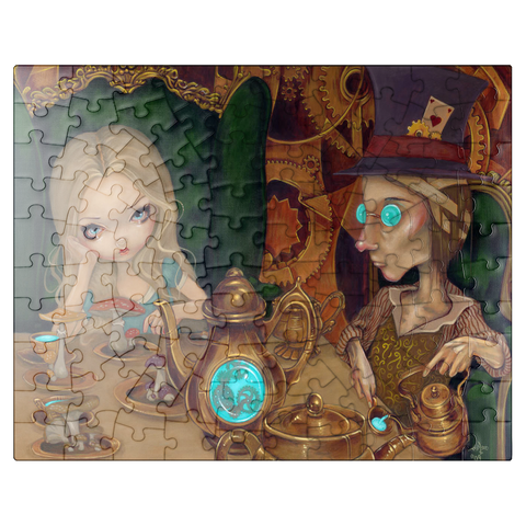 puzzleplate Alice and the Mad Hatter - Jasmine Becket-Griffith 100 Jigsaw Puzzle