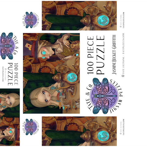 Alice and the Mad Hatter - Jasmine Becket-Griffith 100 Jigsaw Puzzle box 3D Modell