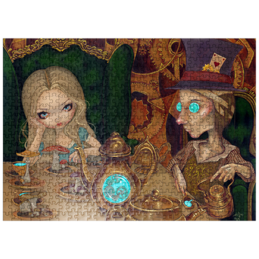 puzzleplate Alice and the Mad Hatter - Jasmine Becket-Griffith 500 Jigsaw Puzzle