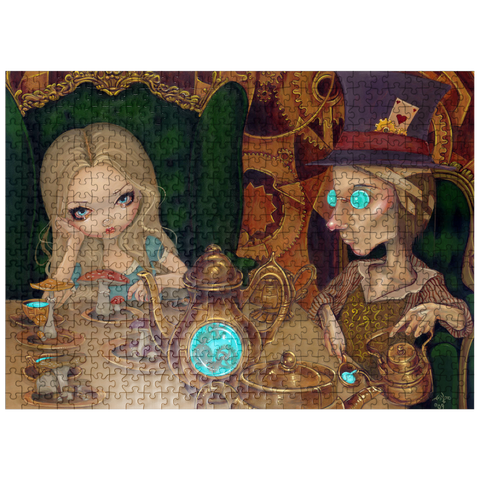puzzleplate Alice and the Mad Hatter - Jasmine Becket-Griffith 500 Jigsaw Puzzle