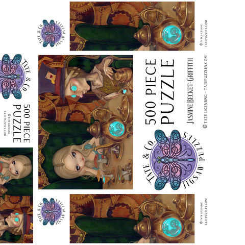 Alice and the Mad Hatter - Jasmine Becket-Griffith 500 Jigsaw Puzzle box 3D Modell