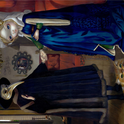 Alice in a Van Eyck Portrait - Jasmine Becket-Griffith 1000 Jigsaw Puzzle 3D Modell