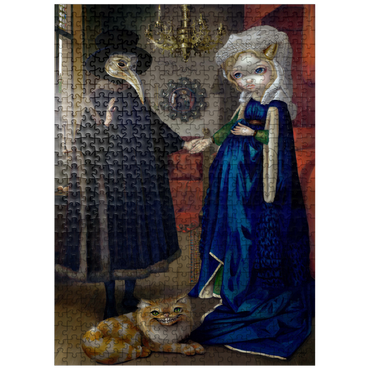 puzzleplate Alice in a Van Eyck Portrait - Jasmine Becket-Griffith 500 Jigsaw Puzzle