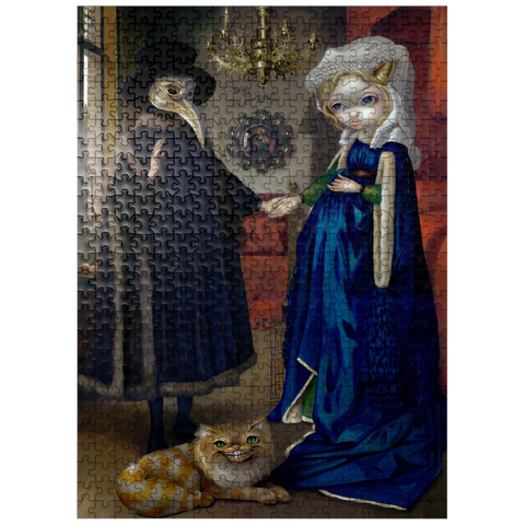 puzzleplate Alice in a Van Eyck Portrait - Jasmine Becket-Griffith 500 Jigsaw Puzzle