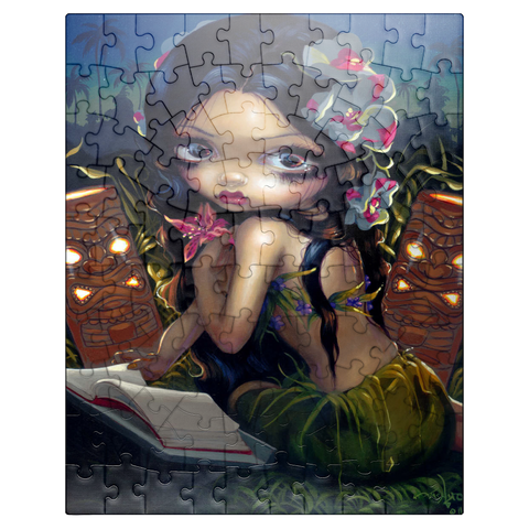 puzzleplate Amara and the book - Jasmine Becket-Griffith 100 Jigsaw Puzzle