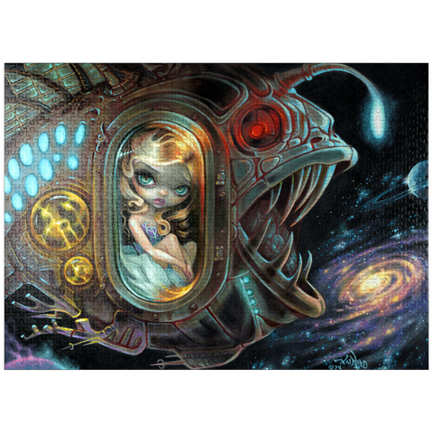 puzzleplate Anglerfish Starship - Jasmine Becket-Griffith 1000 Jigsaw Puzzle