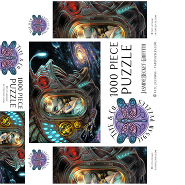 Anglerfish Starship - Jasmine Becket-Griffith 1000 Jigsaw Puzzle box 3D Modell