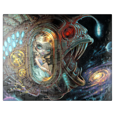 puzzleplate Anglerfish Starship - Jasmine Becket-Griffith 100 Jigsaw Puzzle