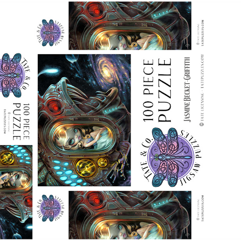 Anglerfish Starship - Jasmine Becket-Griffith 100 Jigsaw Puzzle box 3D Modell