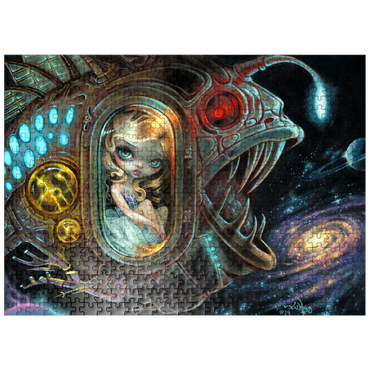 puzzleplate Anglerfish Starship - Jasmine Becket-Griffith 500 Jigsaw Puzzle