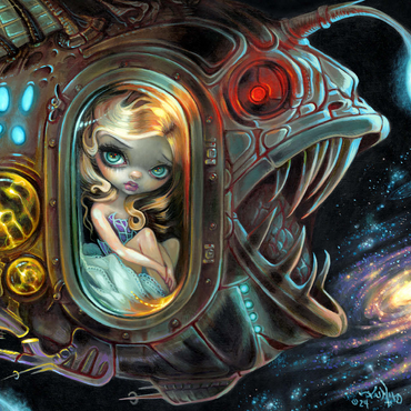 Anglerfish Starship - Jasmine Becket-Griffith 500 Jigsaw Puzzle 3D Modell