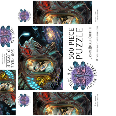Anglerfish Starship - Jasmine Becket-Griffith 500 Jigsaw Puzzle box 3D Modell