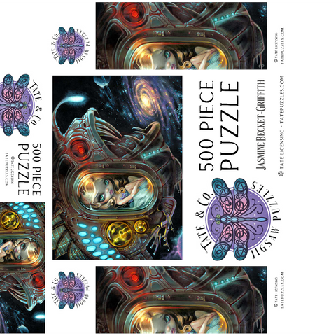 Anglerfish Starship - Jasmine Becket-Griffith 500 Jigsaw Puzzle box 3D Modell