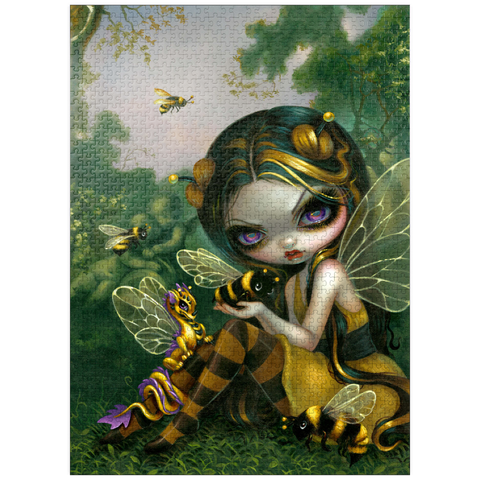 puzzleplate Bumblebee Dragonling - Jasmine Becket-Griffith 1000 Jigsaw Puzzle