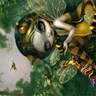 Bumblebee Dragonling - Jasmine Becket-Griffith 100 Jigsaw Puzzle 3D Modell