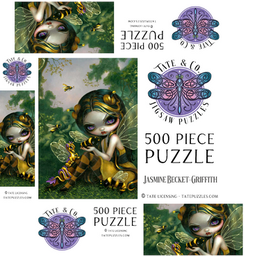 Bumblebee Dragonling - Jasmine Becket-Griffith 500 Jigsaw Puzzle box 3D Modell