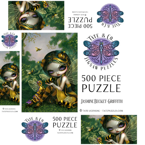 Bumblebee Dragonling - Jasmine Becket-Griffith 500 Jigsaw Puzzle box 3D Modell