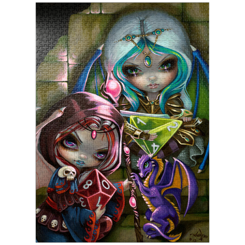 puzzleplate Dice Dragonlings - Jasmine Becket-Griffith 1000 Jigsaw Puzzle
