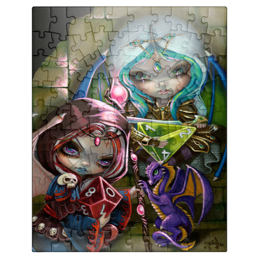 puzzleplate Dice Dragonlings - Jasmine Becket-Griffith 100 Jigsaw Puzzle