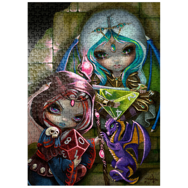 puzzleplate Dice Dragonlings - Jasmine Becket-Griffith 500 Jigsaw Puzzle