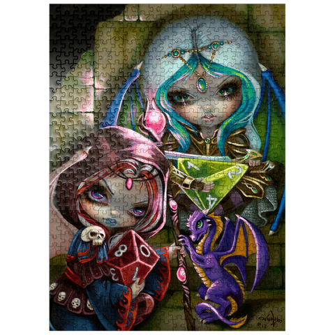puzzleplate Dice Dragonlings - Jasmine Becket-Griffith 500 Jigsaw Puzzle
