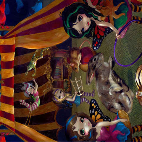 Fairy Circus - Jasmine Becket-Griffith 100 Jigsaw Puzzle 3D Modell