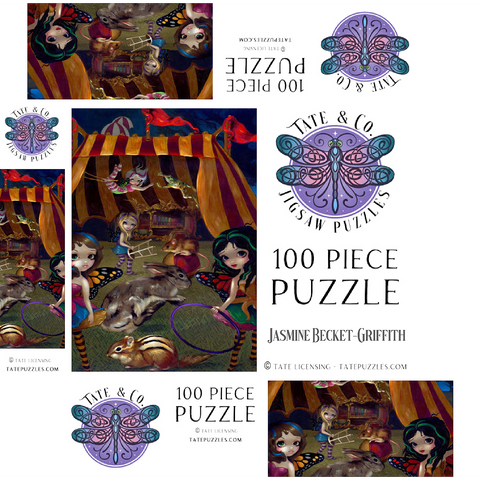 Fairy Circus - Jasmine Becket-Griffith 100 Jigsaw Puzzle box 3D Modell