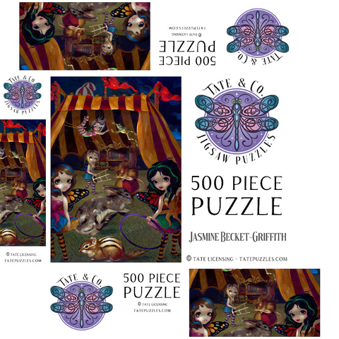 Fairy Circus - Jasmine Becket-Griffith 500 Jigsaw Puzzle box 3D Modell