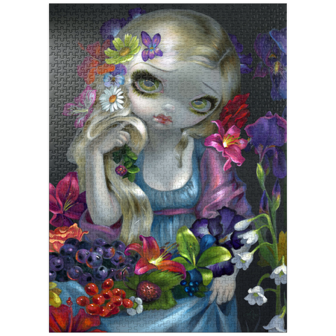 puzzleplate Flora Girl with Flowers - Jasmine Becket-Griffith 1000 Jigsaw Puzzle